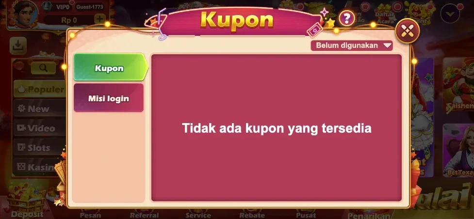 SVIP5 tampilan platform